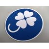 Handicapped Signs (Four Leaf Mark), Removable From Inside Window, Suction Cup Type Alternative, Dot Glue Sticker