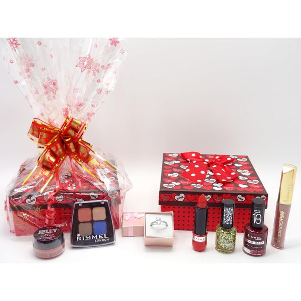 Rimmel Beauty Gift Box Hamper Free Crystal Ring In Gift Box Included