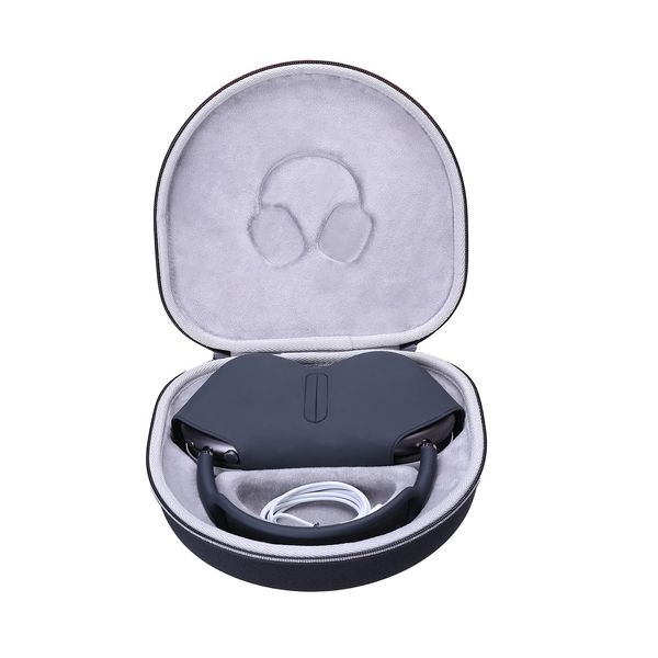 XANAD Hard Carrying Case for Apple AirPods Max Bluetooth Headphones (Grey Lining)