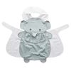 Aboo Meal Apron, 3D Pockets, Velcro, Water Repellent, Long Length, Portable, Nursery School, Baby Shower Gift