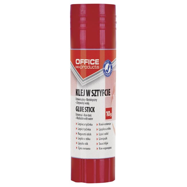 OFFICER PRODUCTS PRODUCTS Original Klebestift 10 g Weiss/Kinderfreundlicher Kleber für Kunst und Bastelarbeiten/PVA/ohne Lösungsmittel Wasserlöslich/für Schule Bürobedarf, 10g