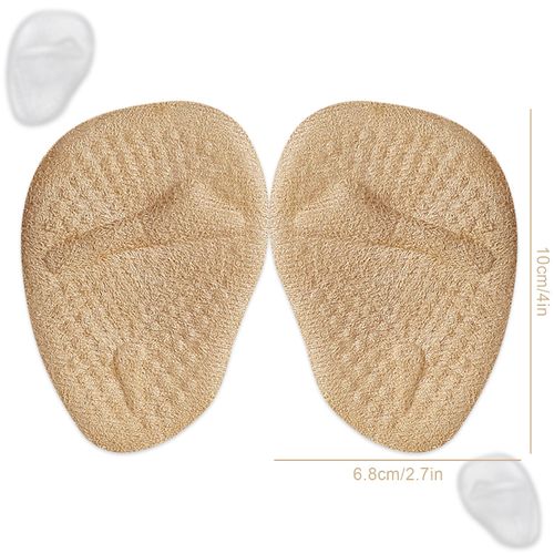Luckious Anti-Slip High Heel Insoles for Women - Ball of Foot Cushion Pads for Pain Relief, Metatarsal Pads for Party Feet - Prevent Blisters and Calluses in High Heels - Universal Fit for All Shoes