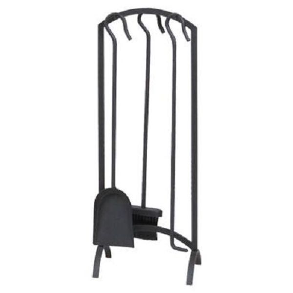 PANACEA 15959 4 pc ARCH TOP BLACK FIREPLACE TOOL SET