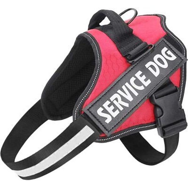 Small Service Dog Harness, No Pull Easy On and Off Pet Vest Harness