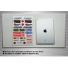 Kungfu Graphics Racing Sponsor Logo Micro Decal Sheet, White