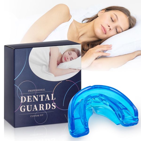 CLIUNT Anti Snore Mouth Guard, Snoring Aids for Men Women, Anti Snoring Devices, Anti Snoring Mouthpiece, Sleep apnea Devices, Soft and Comfortable,Snore Reducing Aids