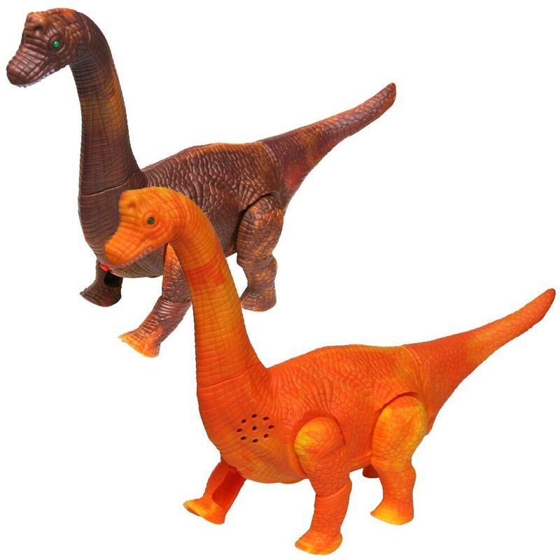 Set of 2, Jurassic Realistic Walking Brachiosaurus Dinosaur Toy, 10 ...