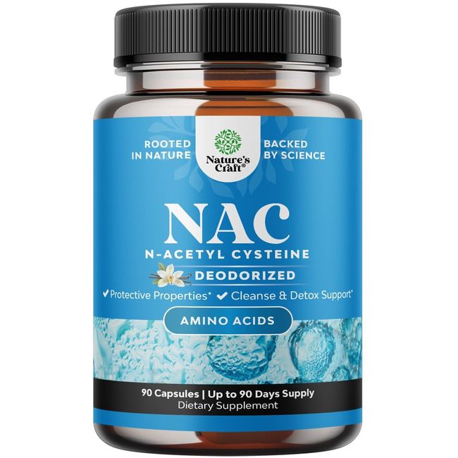 NAC Supplement N-Acetyl Cysteine with Vanilla - Detox Cleanse Liver Supplement