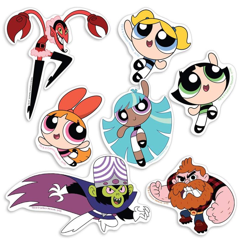 Powerpuff Girls Cartoon Network Collectible Stickers with Blossom ...