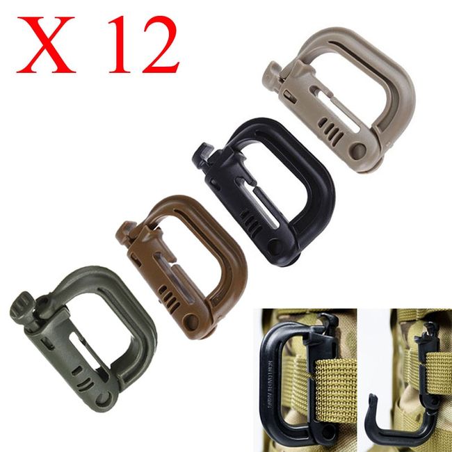 Tactical Buckle Metal Hook Molle Hik Bagpack Clasp Hanger