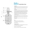 Brio Universal Manual Drinking Water Pump (Orange)