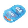 Ezy Dose Daily AM/PM Pocket Pharmacy Travel Pill Case, Medicine Planner, Vitamin Organizer, Snap-Shut Lids, Color May Vary, BPA Free