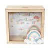 Tiny Tatty Teddy Money Box, ,Blue,grey,19cm