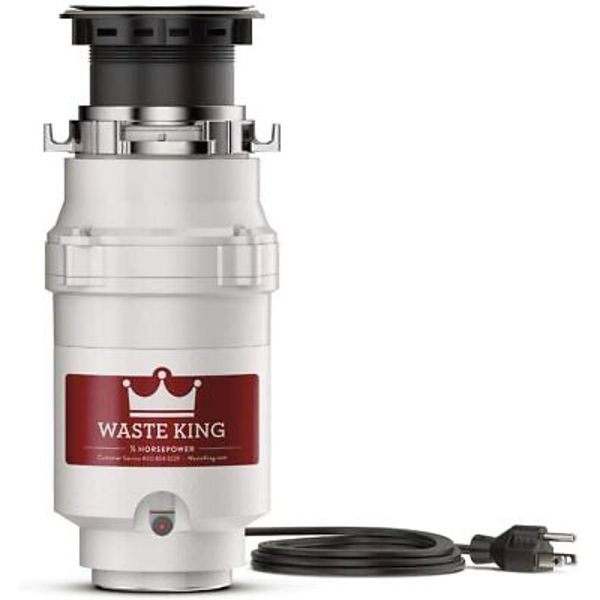 Waste King L-1001 Garbage Disposal with Power Cord, ½ Hp, 2600 RPM (FREE SHIP)