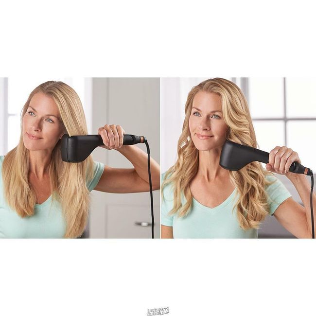 Hammacher Only Smooth And Waves Hair Styler INFINITI PRO waving iron straighter