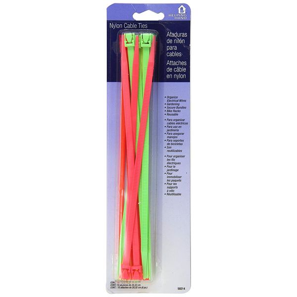 Helping Hand FQ50214 Cable Ties 8" Quick Release 15 (6)