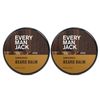 Every Man Jack Beard Balm - Subtle Sandalwood Fragrance - Moisturizes, Protects, and Strengthens Your Beard - Naturally Derived with Tea Tree Oil, Shea Butter, and Jojoba - 2.0-ounce Twin Pack