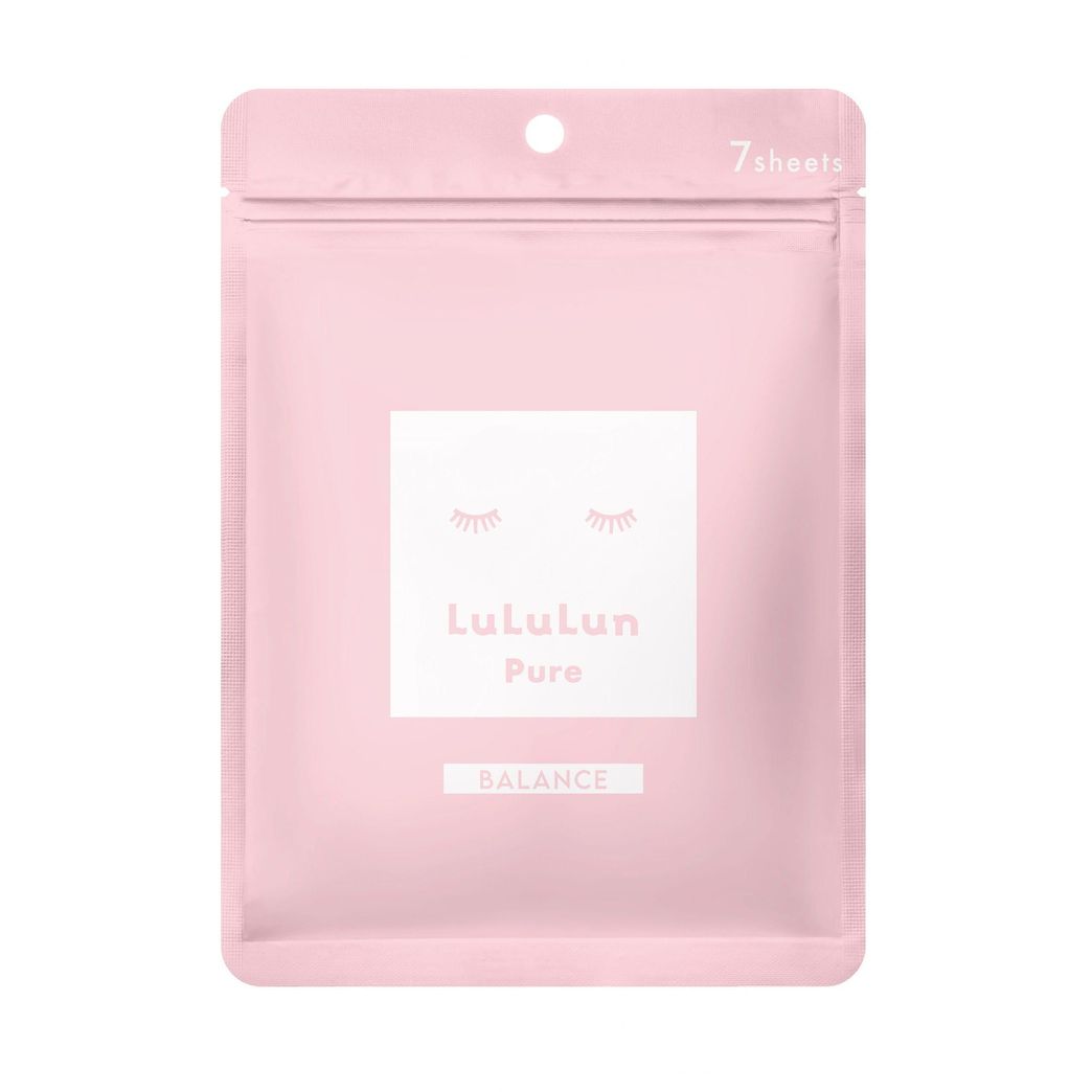 Lululun Pure Pink Balance Facial Sheet Mask 7 Sheets