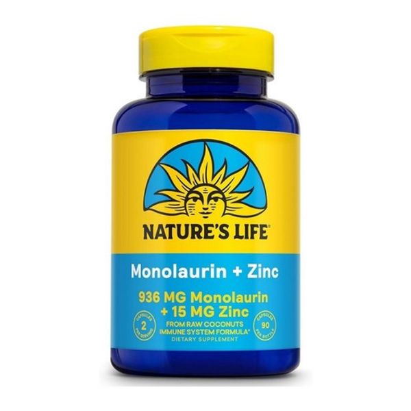 Monolaurin + Zinc 90 Caps 1;000 mg