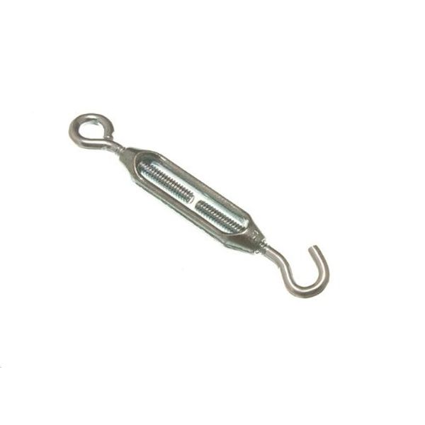 TURNBUCKLE Wire Strainer TENSIONER Hook - Eye BZP ZINC Plated 5MM (Pack 6)