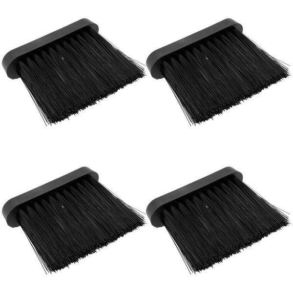 4 Pcs Plastic Fireplace Brush Head Dusting Coffee Broom Replacement Tool