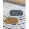 Galaxy Wars Logo Cookie Cutter And Mold ("S" Size, 3”x1.5” Inch-Scale)