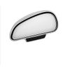 Car Rearview Mirror, Riloer Electroplating ABS Auxiliary Mirror Left/Right White ABS Blind Angle Wide Angle Mirror