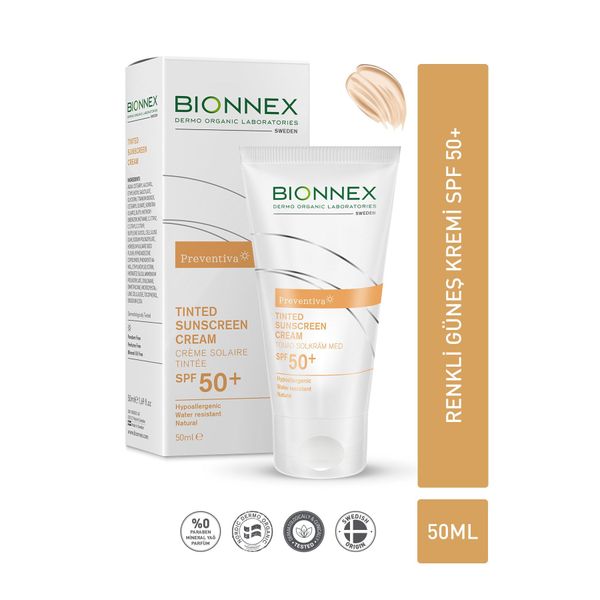 Preventiva Tınted Sunscreen Cream Renkli Güneş Koruyucu Krem Spf50+