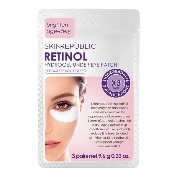 SKIN REPUBLIC Retinol Hydrogel Under Eye Patch (3 Pairs) 9.6g