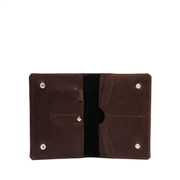 Leather AirTag Travel Wallet - Tan