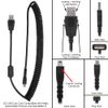 ECS 2.5-5.5 FT Replacement Tangle Free USB Curly Cord Cable Compatible with SpeechMike Premium and Touch