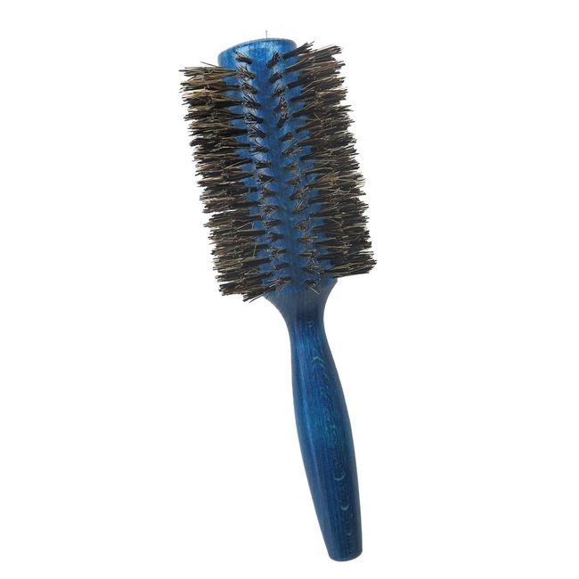 Tredoni 2.8" 100% Natural Boar-Bristle Round Hairbrush - Extra Firm Blow-Dry Hairbrush (70 mm = 2.8 inch)