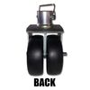 Heavy Duty 6” Dual Wheel for Trailer Jack 2000LB Capacity