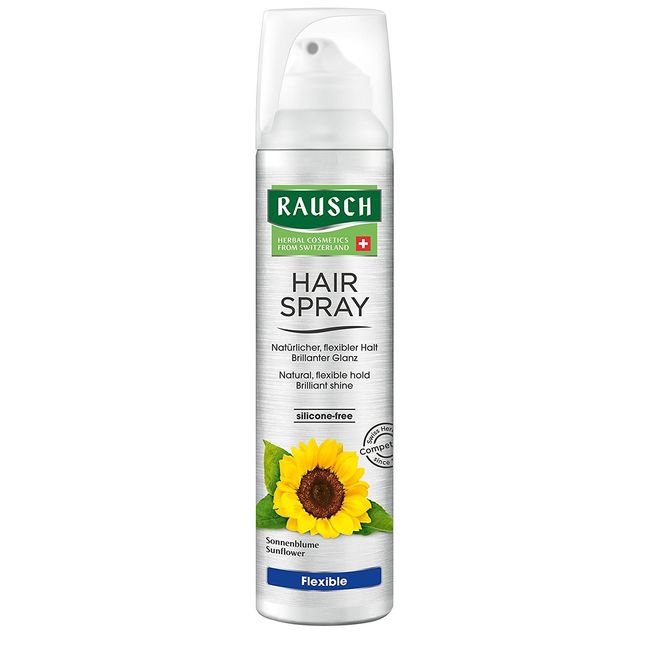 Rausch Hair Spray Flexible Aerosol (for Flexible, Natural Hold and Special Shine - Vegan), Pack of 1 (1 x 250 ml)