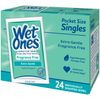 Wet Ones Hand and Face Wipes Singles, Sensitive Skin, 24 Count