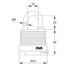 IFAM 044501R WP45 Weather Lock, red