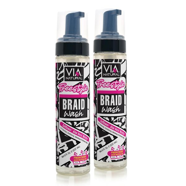 VIA Freestyle Braid Wash - pack of 2