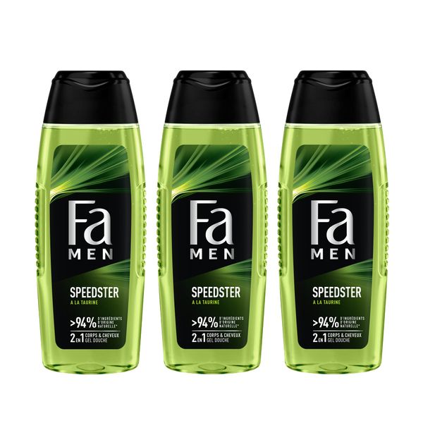 Fa Speedster Shower Shampoo 250ml (Pack of 3)