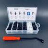 100 PCS Box Set Bumper Fender Liner Push Type Retainer Clips +Tool for Ford Vans