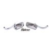 US Chrome Mini Oval Mirrors For Harley Dyna Electra Glide Heritage Softail FLHR