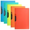 Oxford A4 Plastic Clip Folder 5 Colours Pack of 5
