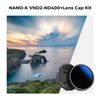 K&F Concept 58mm Variable ND2-400 Filter + Lens Cap +Cleaning Cloth, Slim ND for Camera Lens