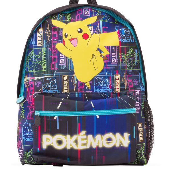 nzierter Pokemon Rucksack Glow in The Dark | Großer Pokemon Rucksack mit Pikachu | Offizieller Pokemon Schulranzen für Jungen und Mädchen | Kinder Pokemon Taschen
