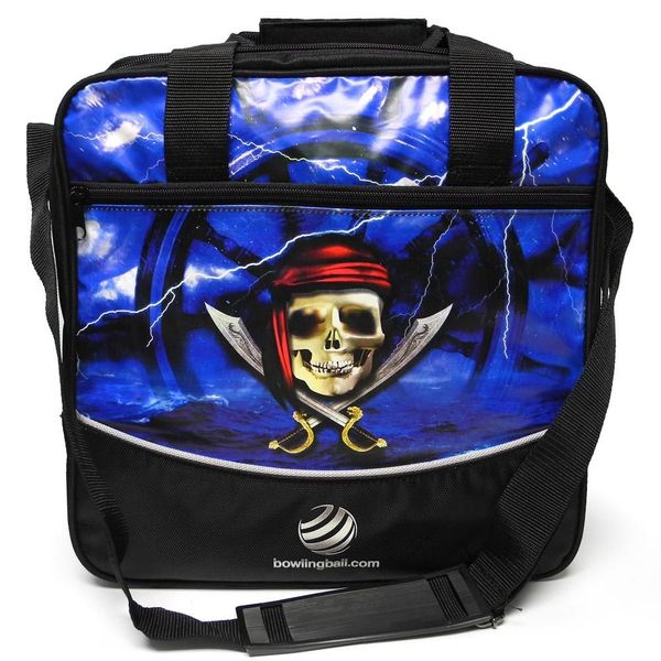 bowlingball.com Bowling Single Tote (Pirate Skull w/Ship)