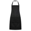 Bronta Mill Plain Unisex Chef Work DIY Apron with Twin Pockets - Black