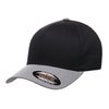 Flexfit Men's Athletic Baseball Fitted Cap-2-toned Cap, Black/Silver, X-Large