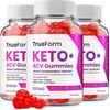 (3 Pack) True Form Keto Plus ACV Gummies TrueForm ACV Advanced Keto Formula...