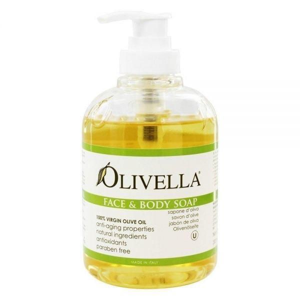 Olivella Virgin Olive Oil Face and Body Liquid Soap 287.5g10.5oz 2 pack