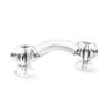 Van Dyke's Restorers Classic Hexagonal Glass Bridge Handle - 3 Inch Boring