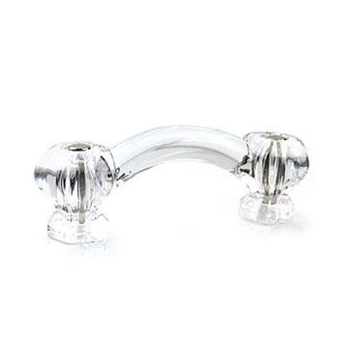 Van Dyke's Restorers Classic Hexagonal Glass Bridge Handle - 3 Inch Boring